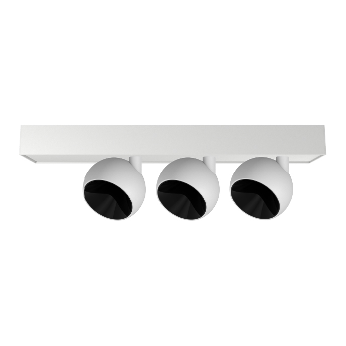 PLAFÓN BOMBU 9W X3 CON BACO 60 RECT B3
